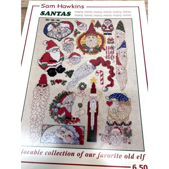 Sam Hawkins Santas Cross Stitch Pattern Booklet - Picture 2 of 3